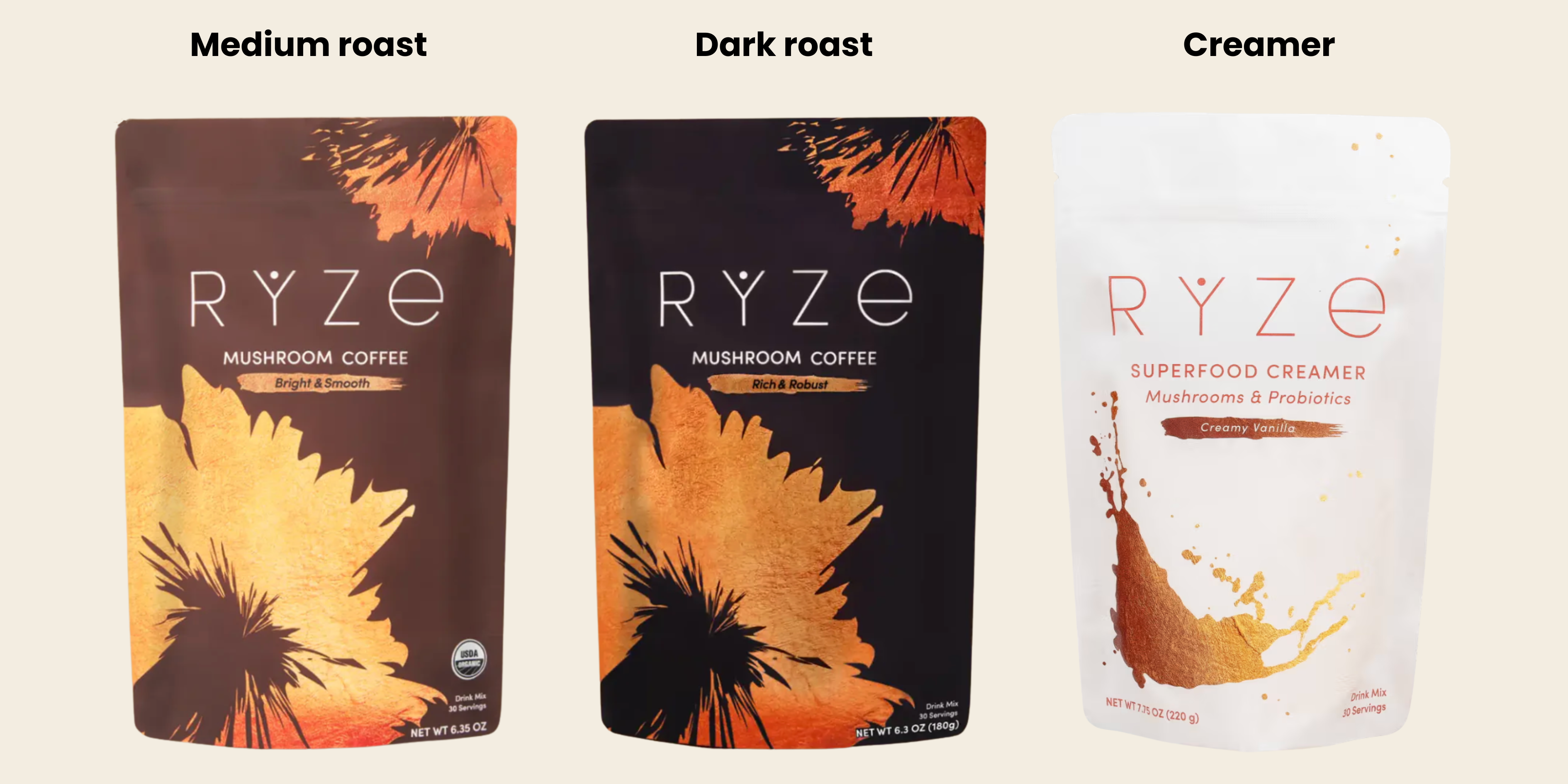 RYZE Mushroom Coffee Product